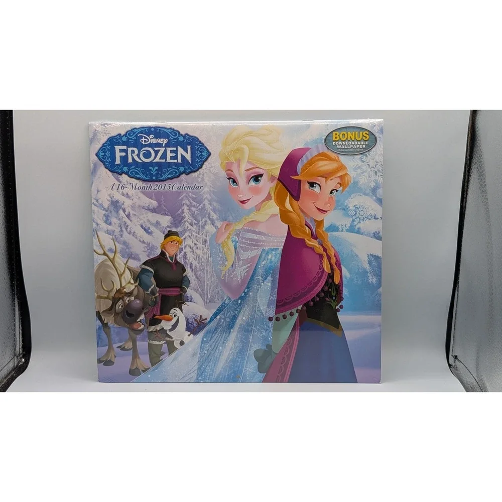 Disney Frozen 2015 Calendar 16 Month Bonus Downloadable Wallpaper (Sealed)